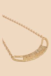White Stuff Gold Tone Mae Metal Wrap Necklace - Image 2 of 2
