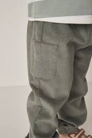 The White Company Green Organic Cotton Rugby Shirt & Cord Trouser Set - Image 8 of 10