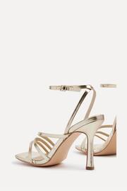Linzi Gold Scarlett Strappy Heel Sandals With Ankle Strap - Image 5 of 5