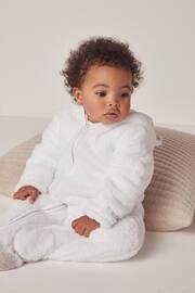 The White Company Pebble Fleece Romper - Image 1 of 6