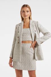 Forever New Cream Pearl Boucle Jacket - Image 1 of 5