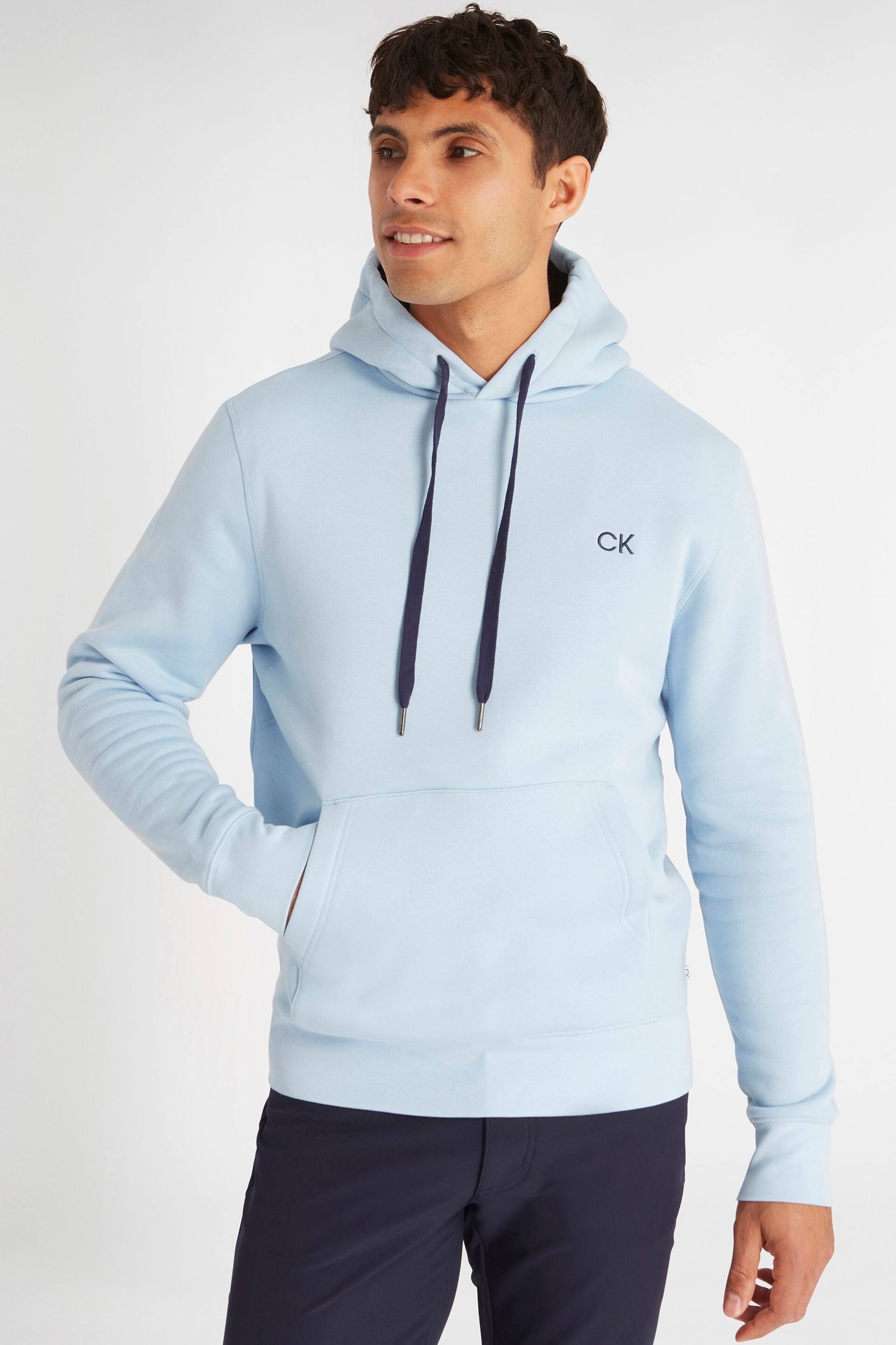 Calvin Klein Golf Blue Nature Hoodie - Image 1 of 9