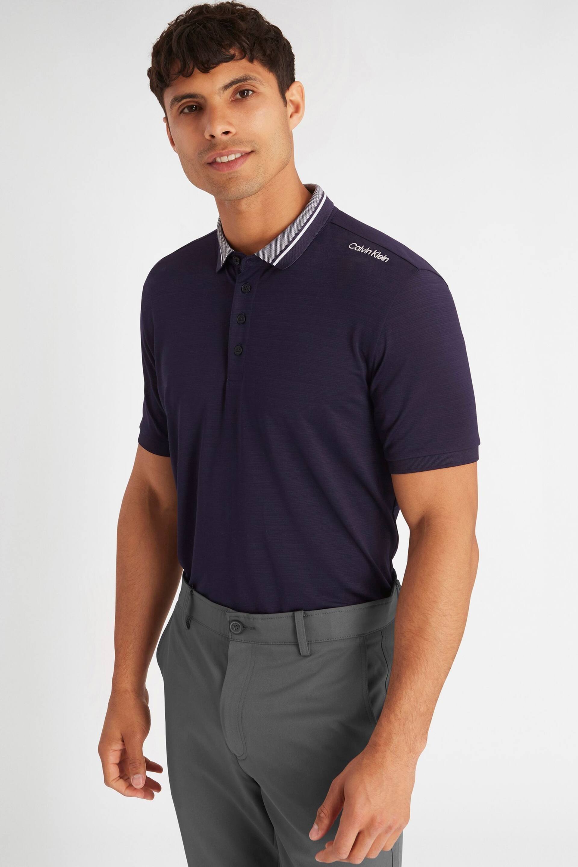 Calvin Klein Golf Navy Parramore Polo Shirt - Image 1 of 7