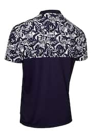 Calvin Klein Golf Blue Brookhill Blade Collar Polo shirt - Image 5 of 8