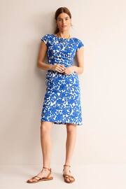 Boden Blue Floral Florrie Jersey Dress - Image 3 of 5
