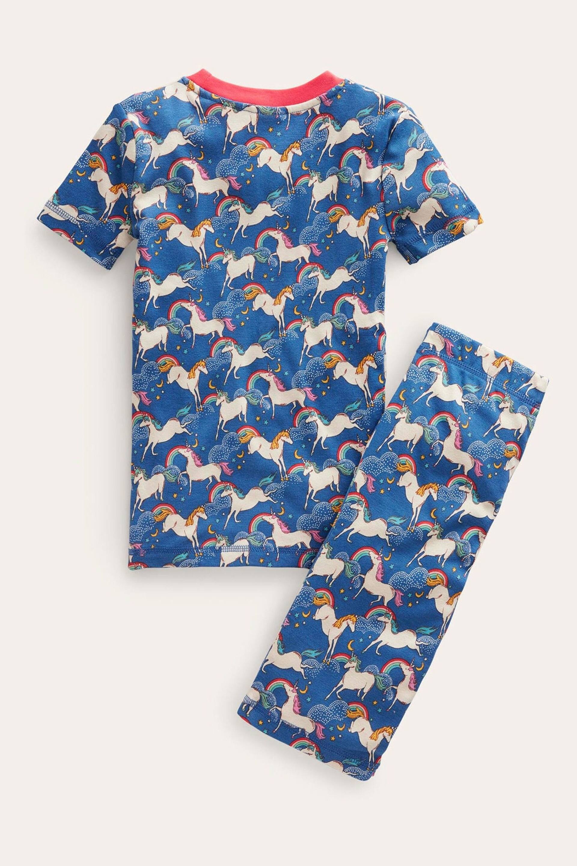 Boden Blue Snug Short John Pyjamas - Image 2 of 2