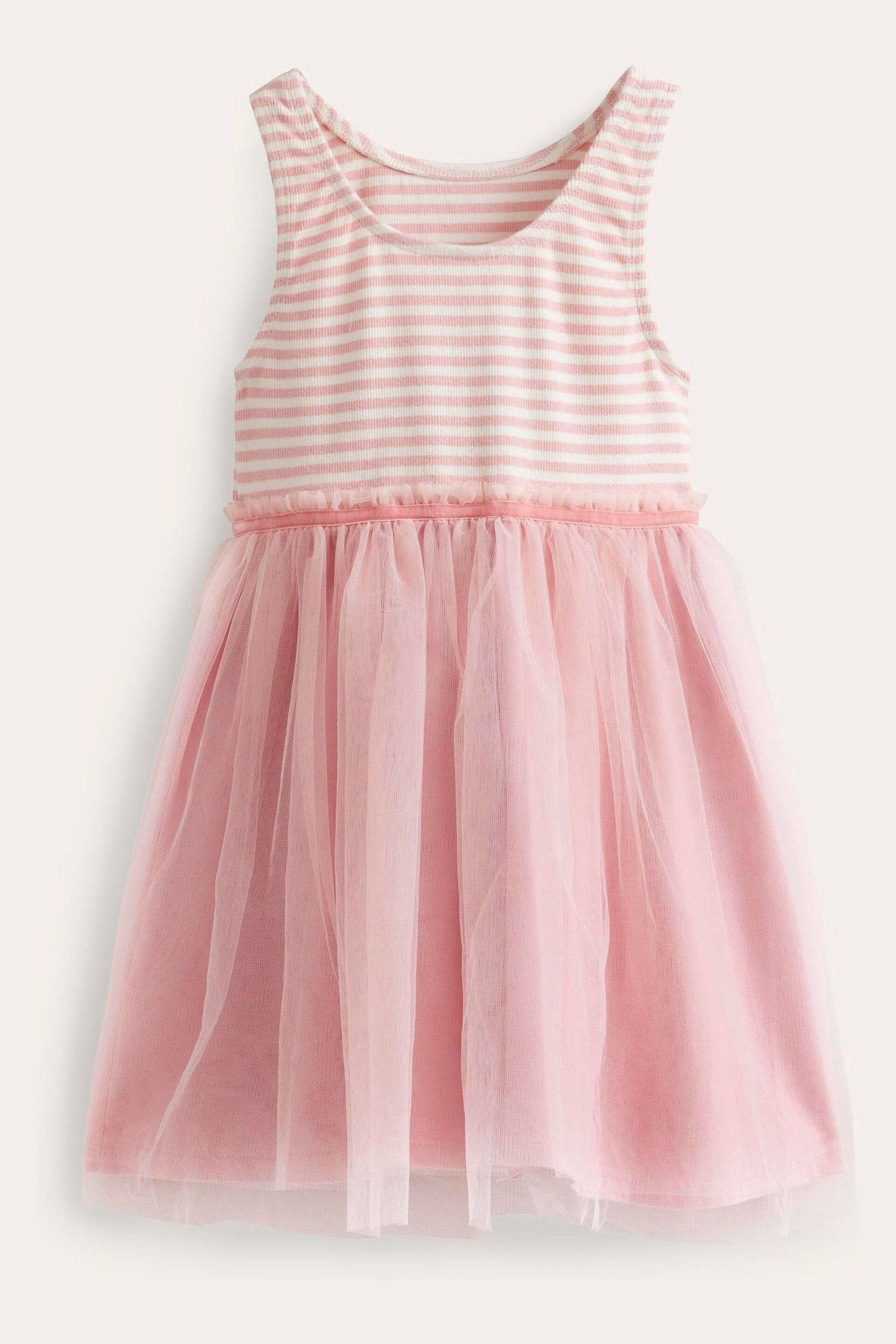 Boden Pink Jersey Tulle Mix Dress - Image 1 of 3