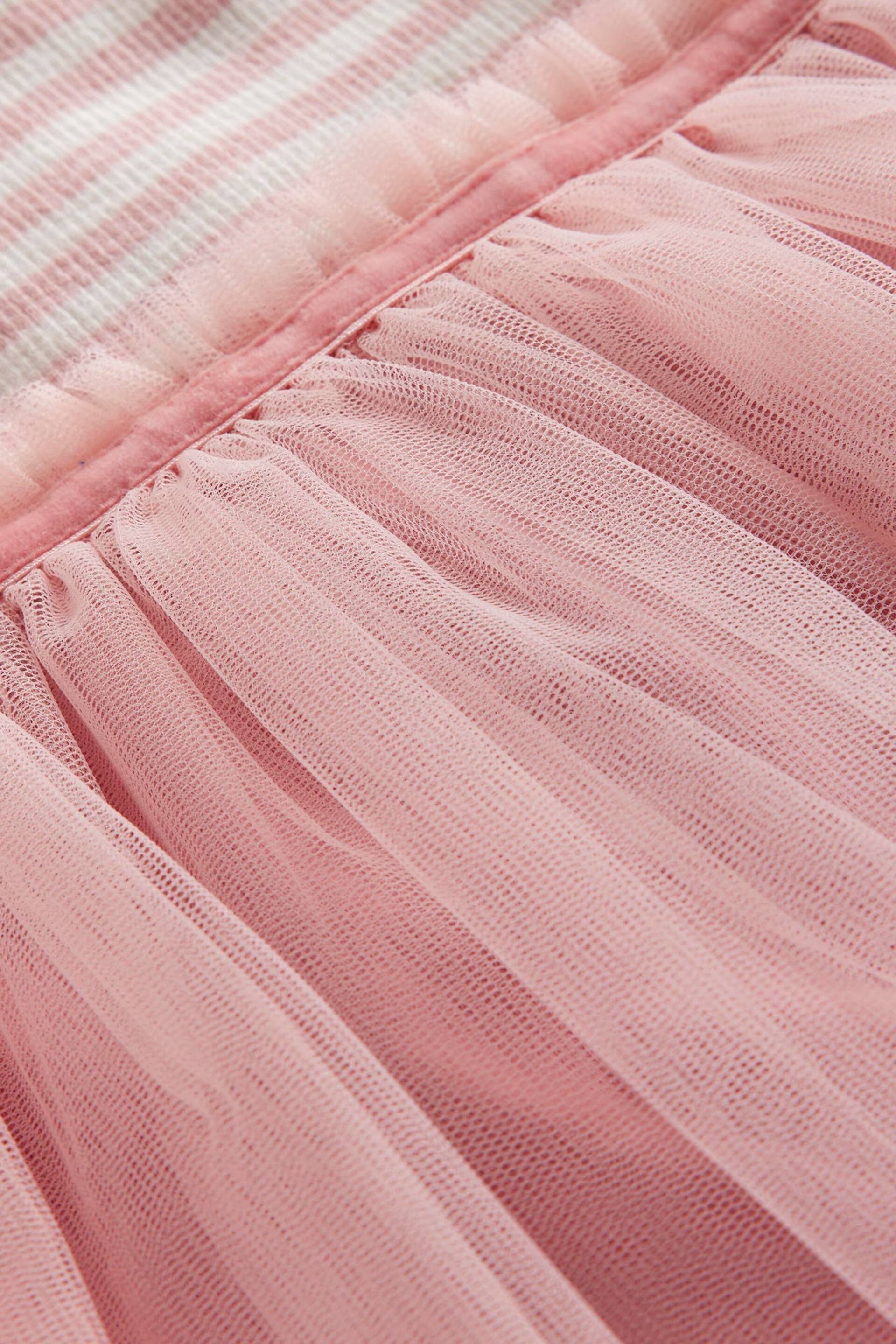 Boden Pink Jersey Tulle Mix Dress - Image 3 of 3