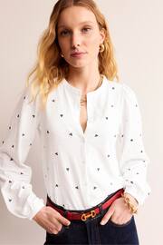 Boden White Marina Embroidered Shirt - Image 1 of 5