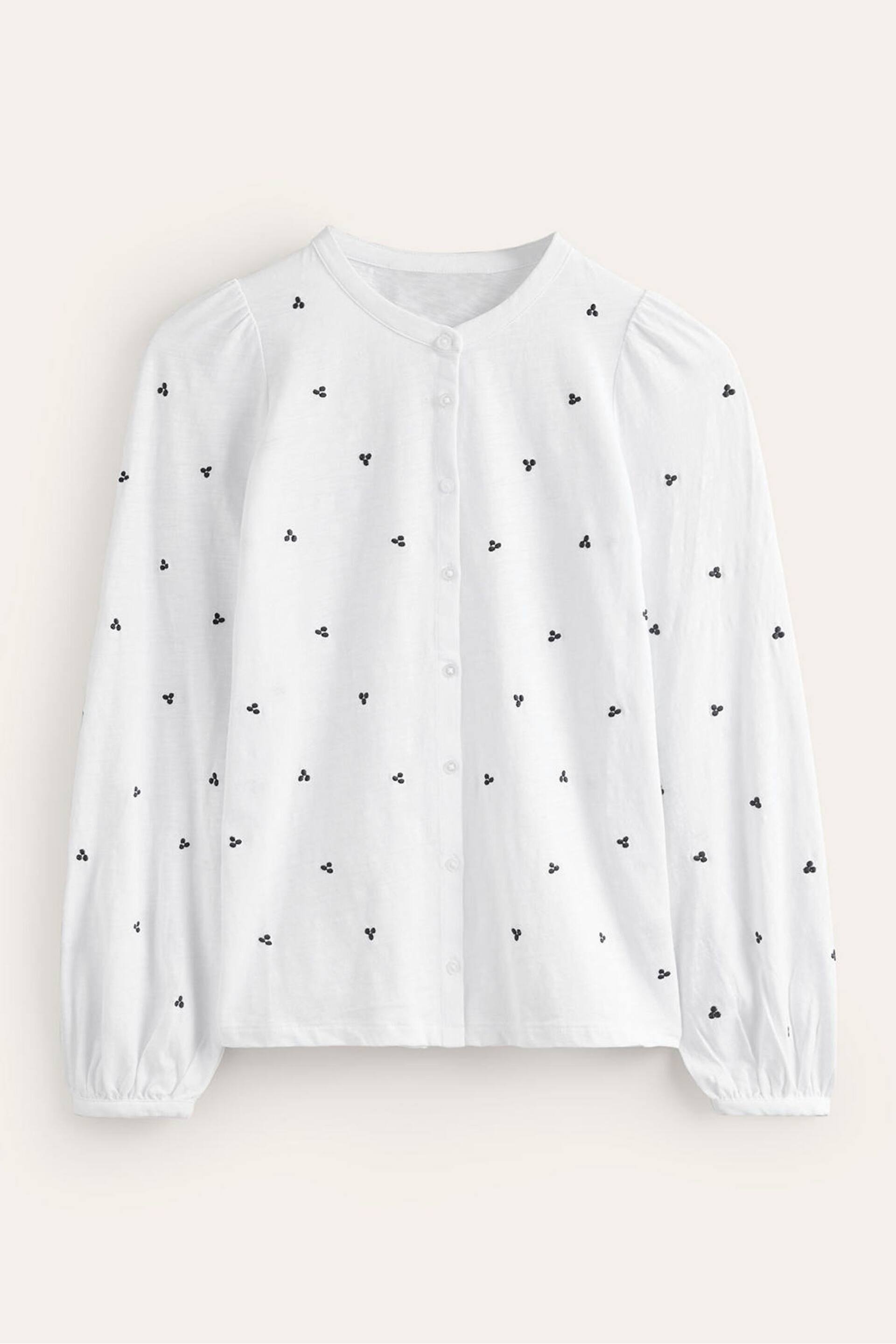 Boden White Marina Embroidered Shirt - Image 5 of 5