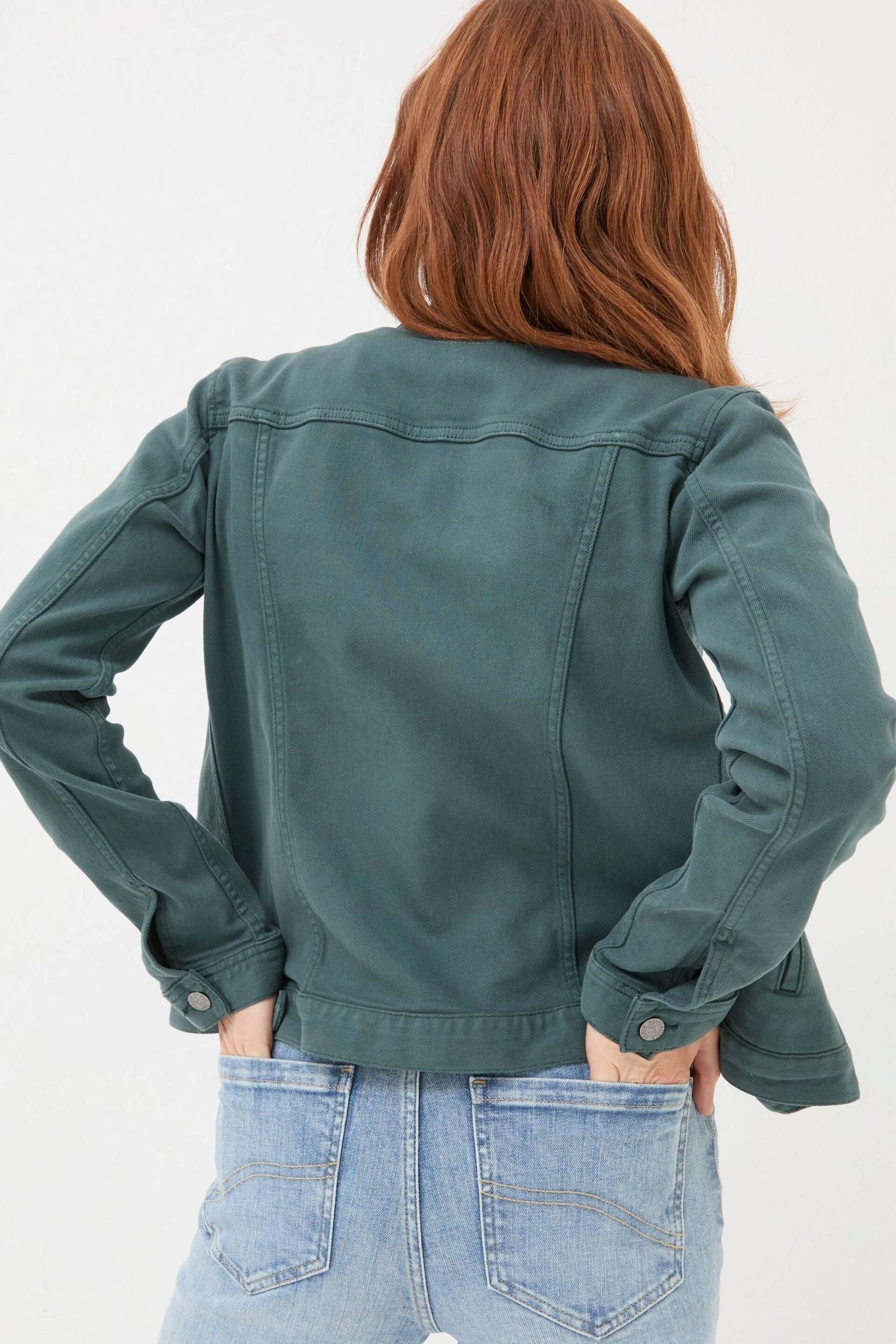 FatFace Green Denim Jacket - Image 2 of 6