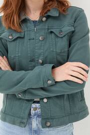 FatFace Green Denim Jacket - Image 5 of 6