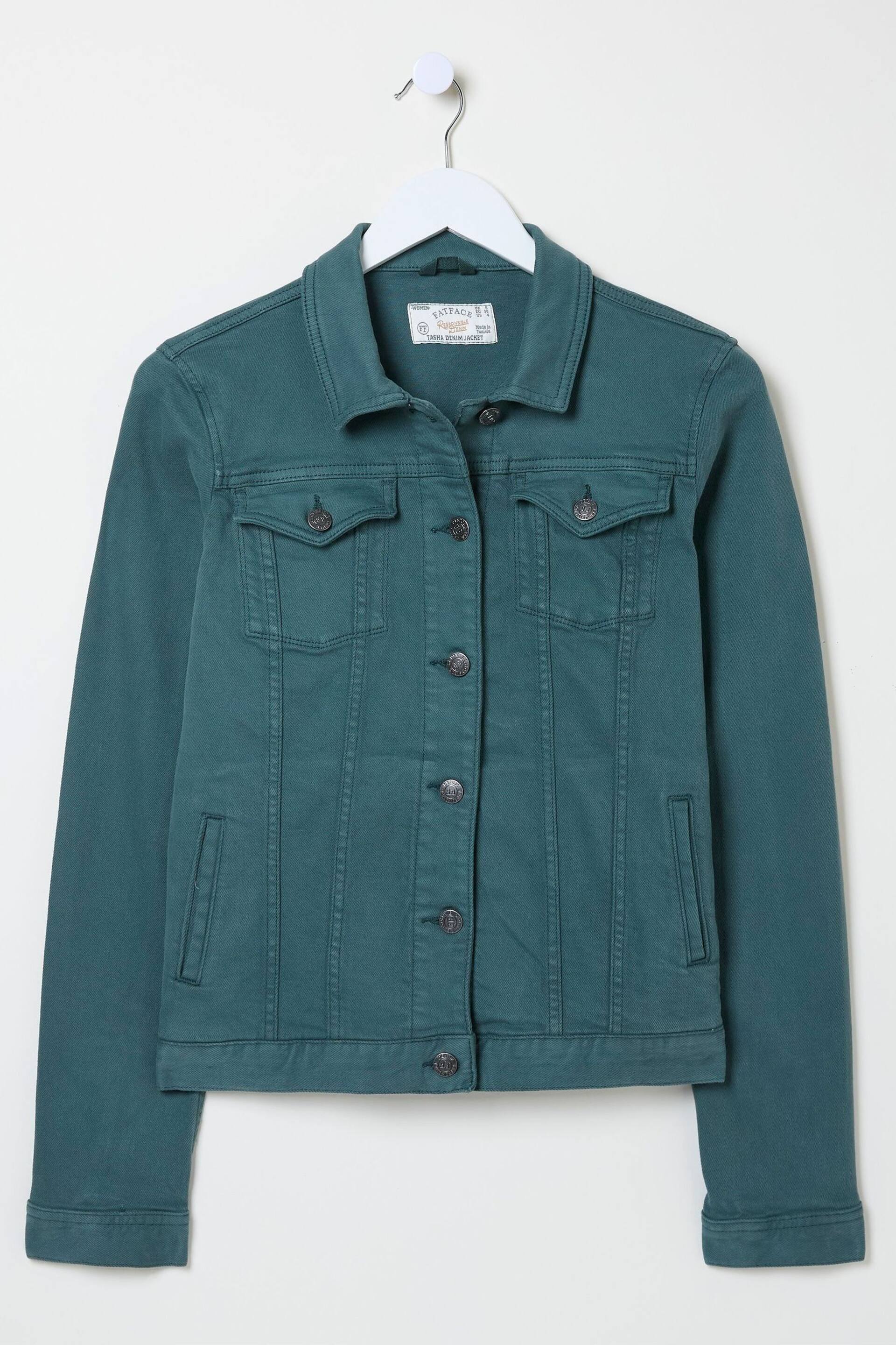 FatFace Green Denim Jacket - Image 6 of 6