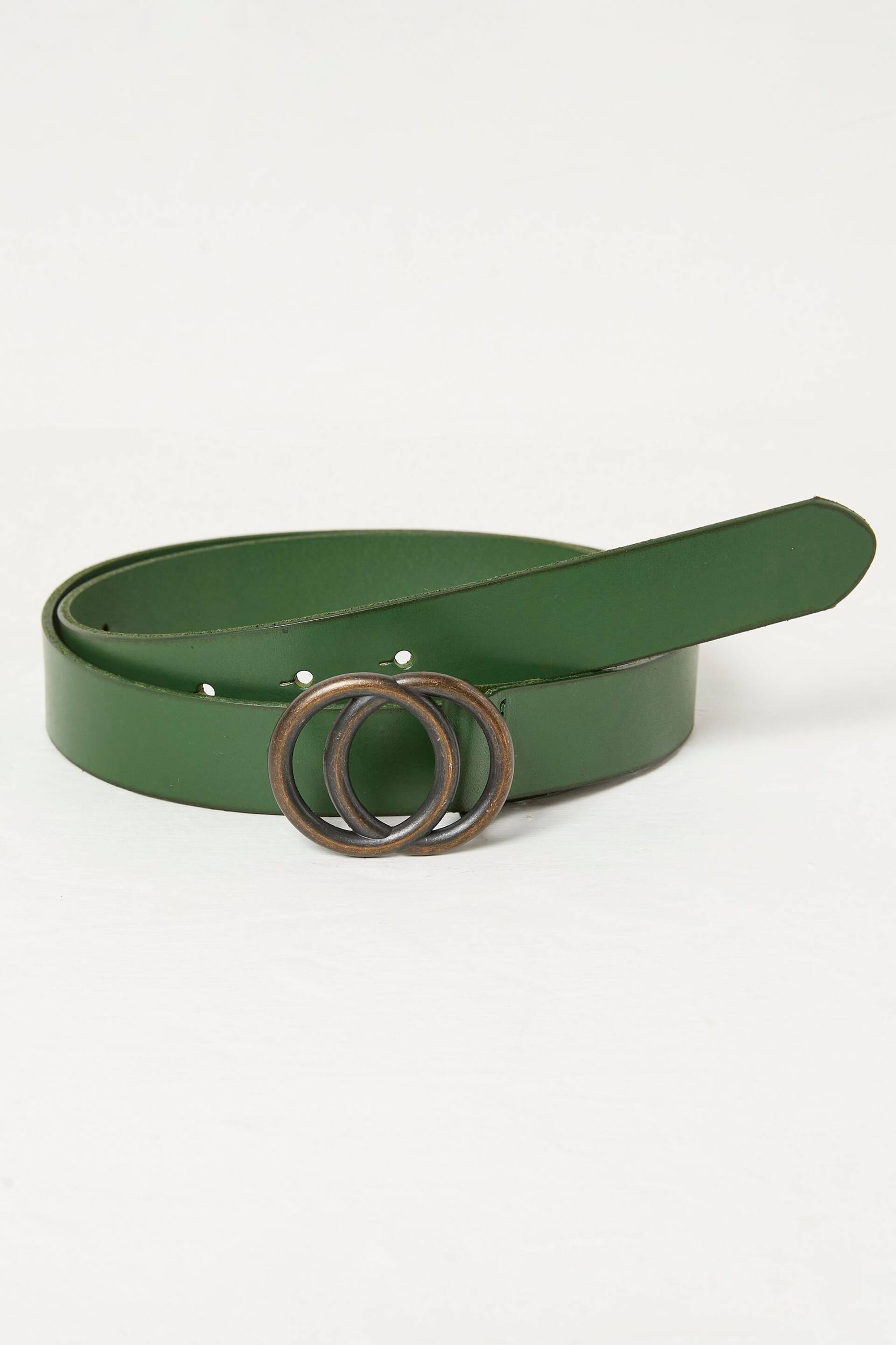 FatFace Green Jean Double Circle Belt - Image 1 of 2