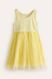 Boden Yellow Jersey Tulle Mix Dress - Image 1 of 3