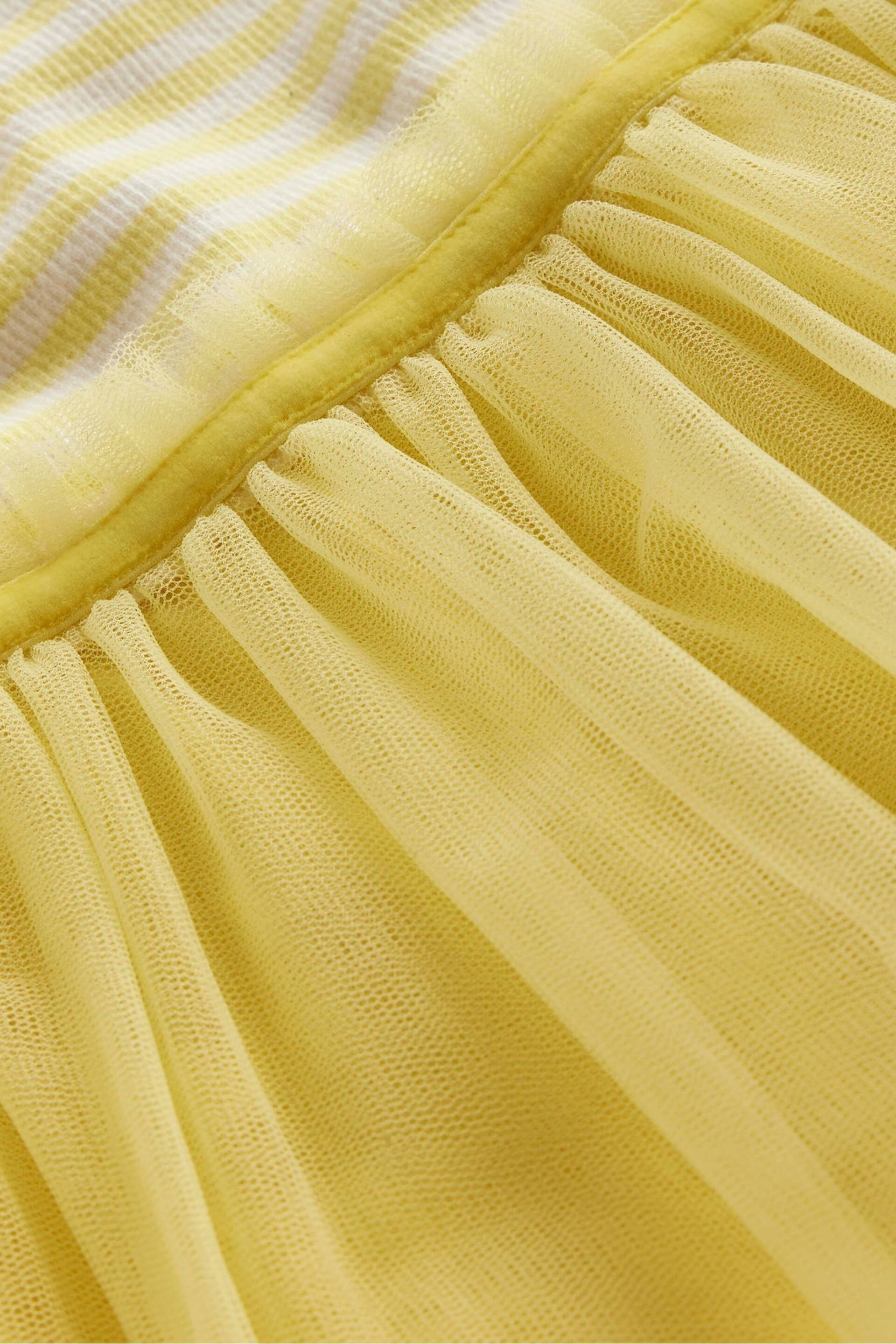 Boden Yellow Jersey Tulle Mix Dress - Image 3 of 3