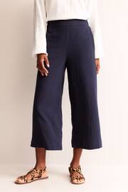 Boden Blue Pull-on Doublecloth Trousers - Image 1 of 5