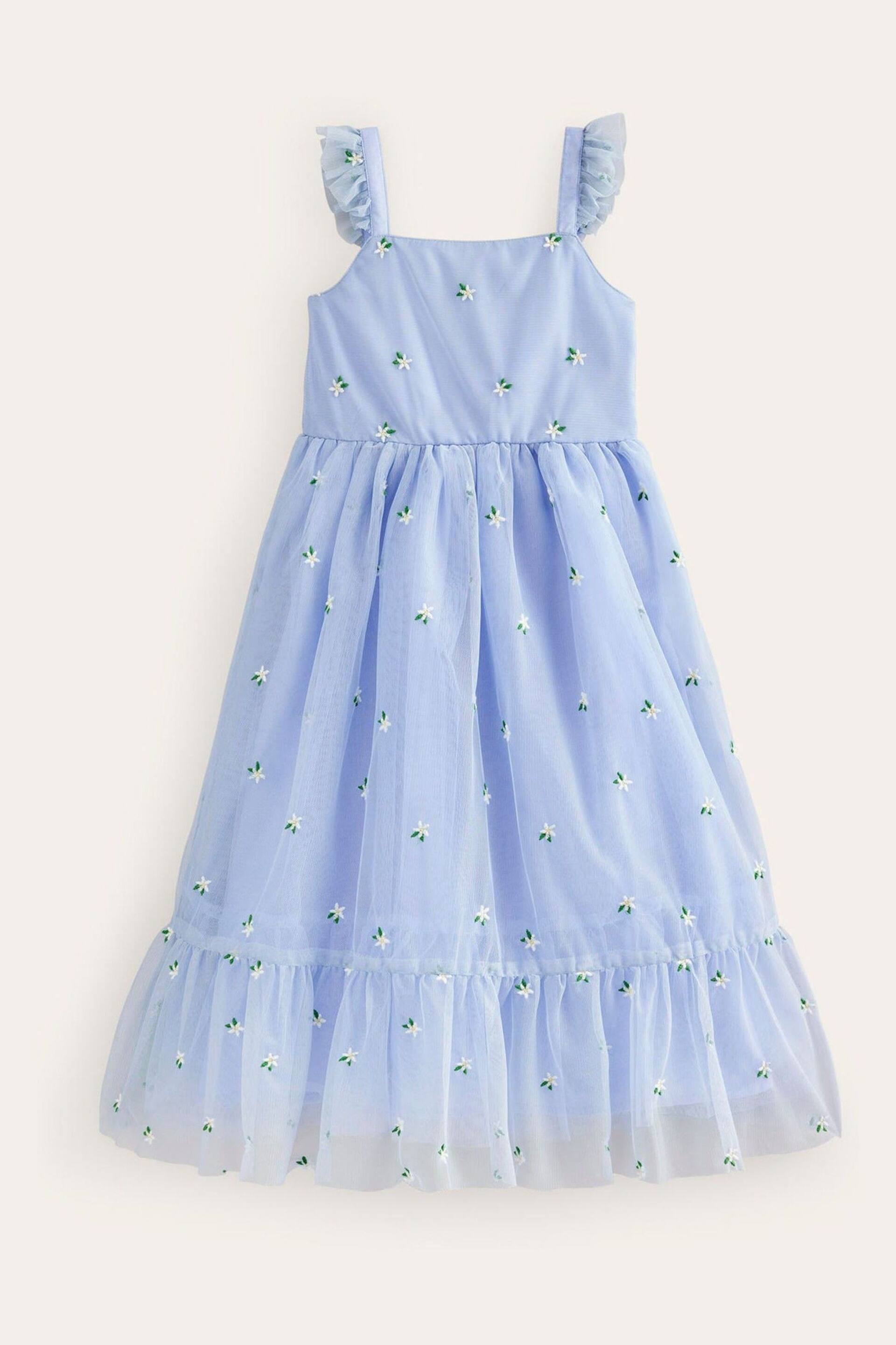 Boden Blue Bow Back Tulle Dress - Image 1 of 3