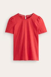 Boden Red Ali Jersey Blouses - Image 5 of 5