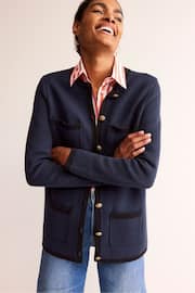 Boden Blue Holly Longline Knitted Jacket - Image 1 of 6