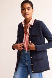 Boden Blue Holly Longline Knitted Jacket - Image 4 of 6