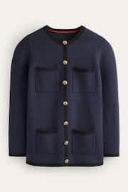 Boden Blue Holly Longline Knitted Jacket - Image 5 of 6