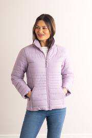 Lakeland Leather Purple Jolie Quilted Jacket - Image 3 of 7