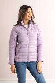Lakeland Leather Purple Jolie Quilted Jacket - Image 4 of 7