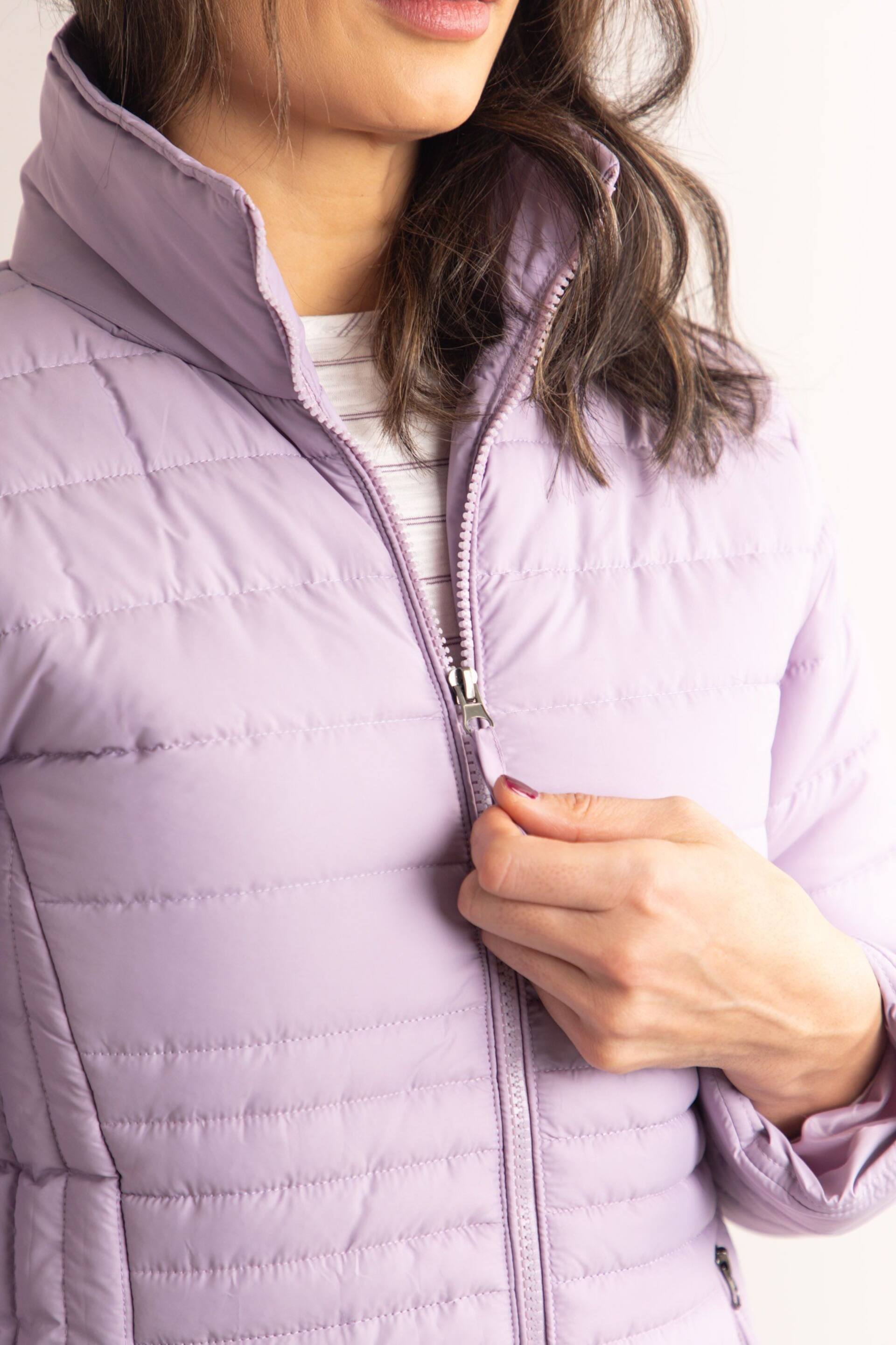 Lakeland Leather Purple Jolie Quilted Jacket - Image 5 of 7