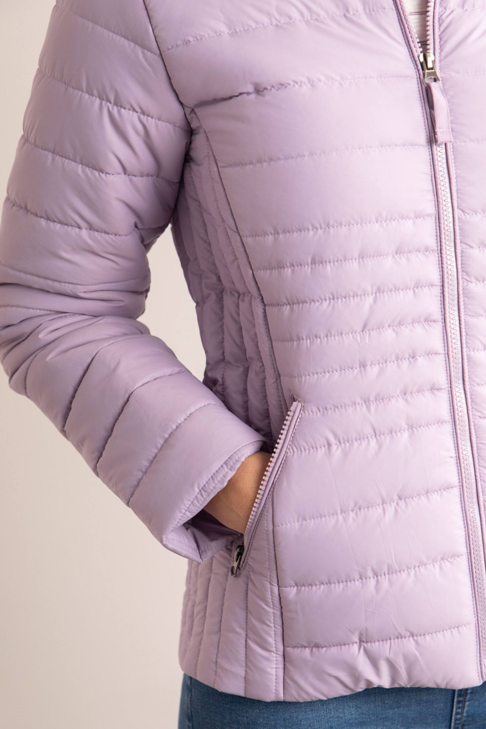 Lakeland Leather Purple Jolie Quilted Jacket - Image 6 of 7