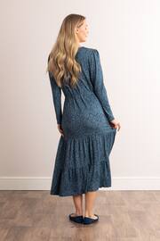 Lakeland Leather Blue Moira Spot Print Jersey Midaxi Dress - Image 2 of 7