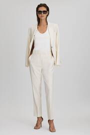 Reiss Cream Millie Slim Fit Suit Trousers - Image 3 of 6