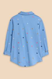 White Stuff Blue Annie Embroidered Jersey Shirt - Image 6 of 7