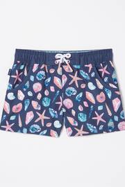 FatFace Blue Shell Swim Shorts - Image 4 of 4