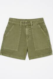 FatFace Green Cali Denim Carpenter Shorts - Image 4 of 4
