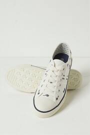 FatFace Natural Raya Canvas Lace Up Trainers - Image 2 of 3