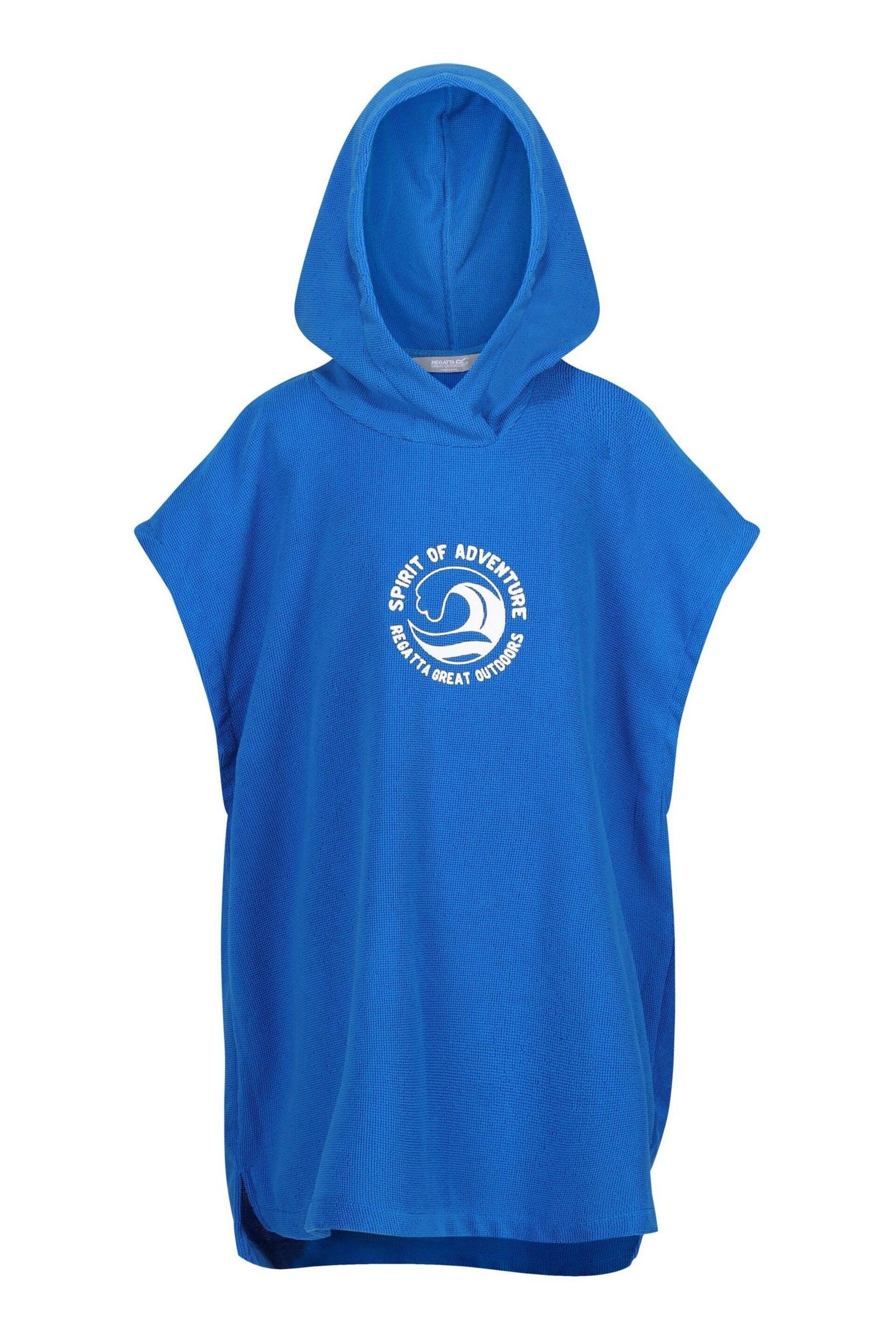 Regatta Blue Kids Towel Robe - Image 4 of 6