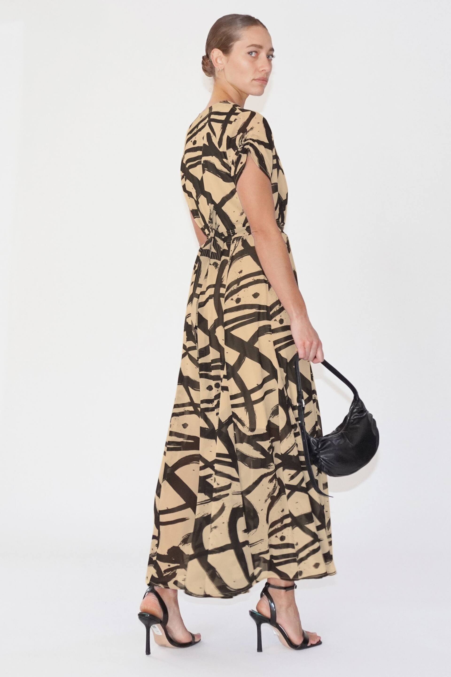 Religion Natural Wrap Dress With Full Skirt - Image 2 of 6