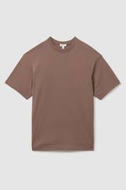 Reiss Deep Taupe Tate Oversized Garment Dye T-Shirt - Image 2 of 5