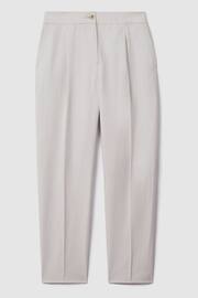 Reiss Light Grey Farrah Petite Tapered Suit Trousers with TENCEL™ Fibers - Image 2 of 7