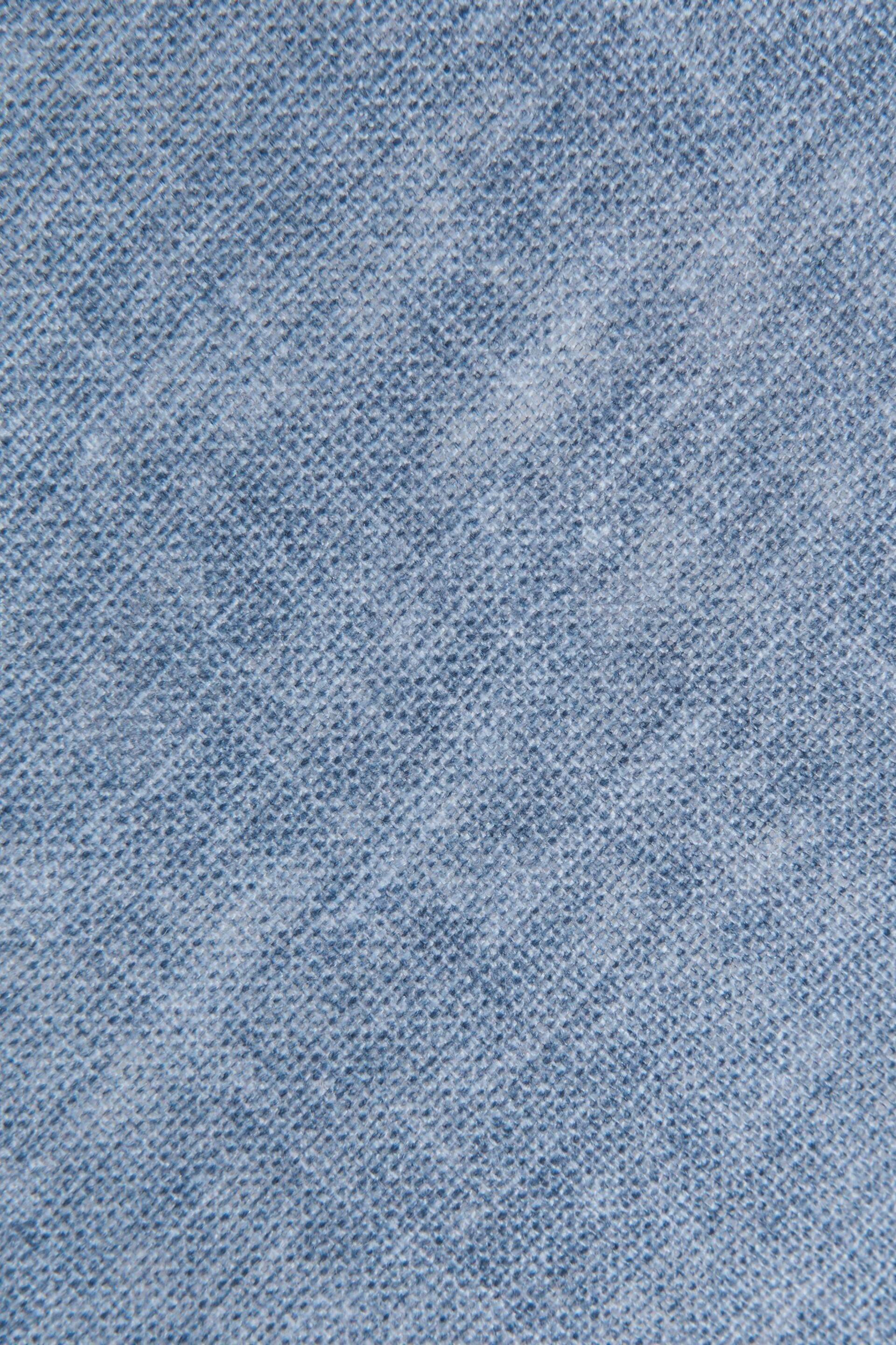 Reiss Denim Melange Vitali Linen Tie - Image 5 of 5