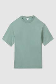 Reiss Canton Green Tate Oversized Garment Dye T-Shirt - Image 2 of 5