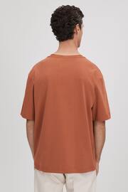Reiss Raw Sienna Tate Oversized Garment Dye T-Shirt - Image 5 of 5