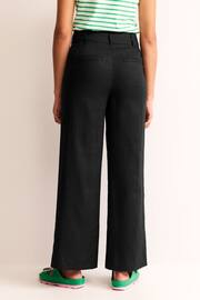Boden Black Westbourne Linen Trousers - Image 3 of 5