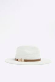 River Island White Thermo Fedora Hat - Image 1 of 4