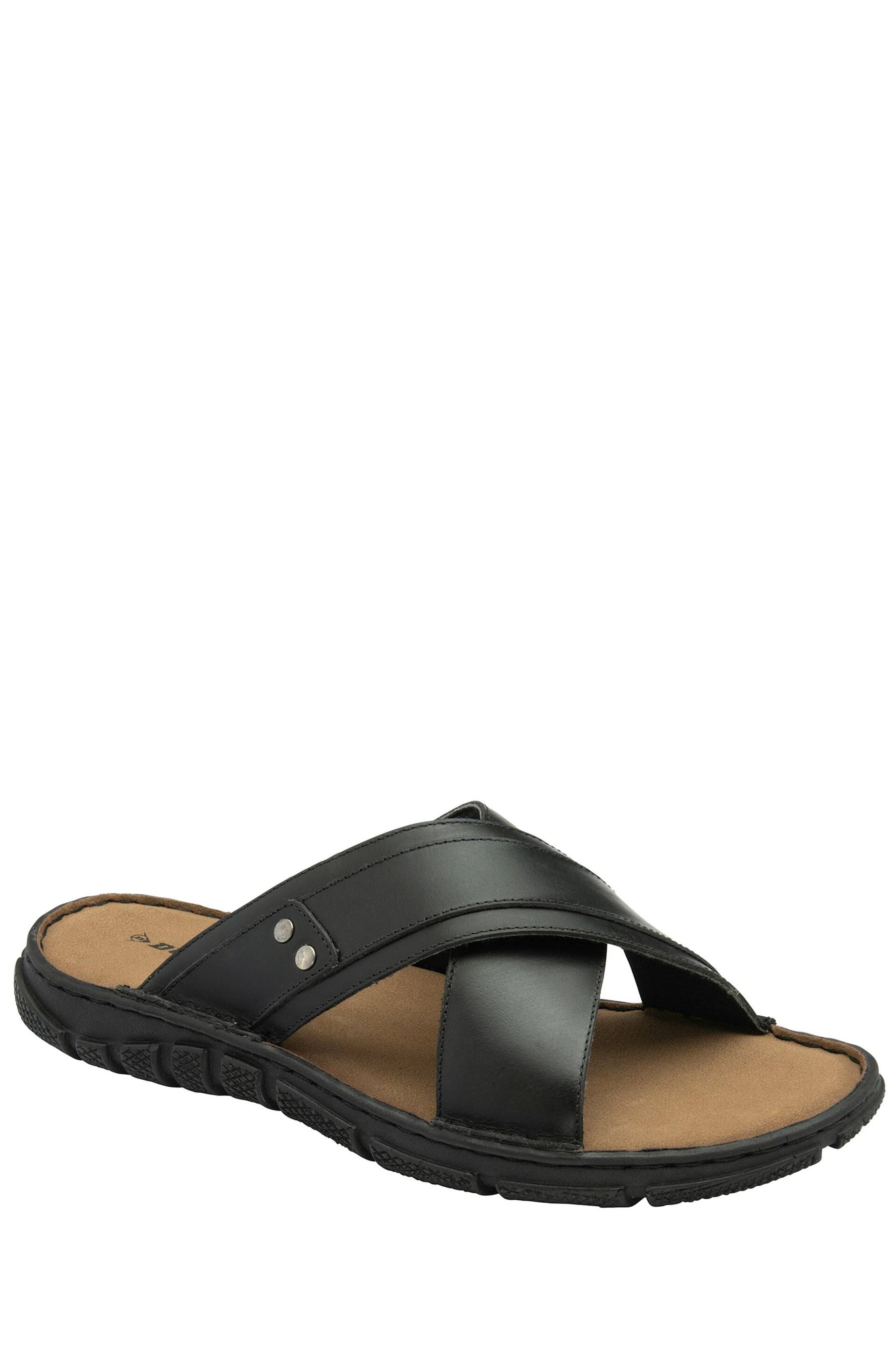 Dunlop Black Crossover Mens Mules - Image 1 of 4