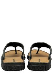 Dunlop Black Toe Post Mens Sandals - Image 3 of 4