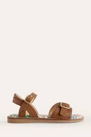 Boden Brown Leather Buckle Sandals - Image 1 of 3