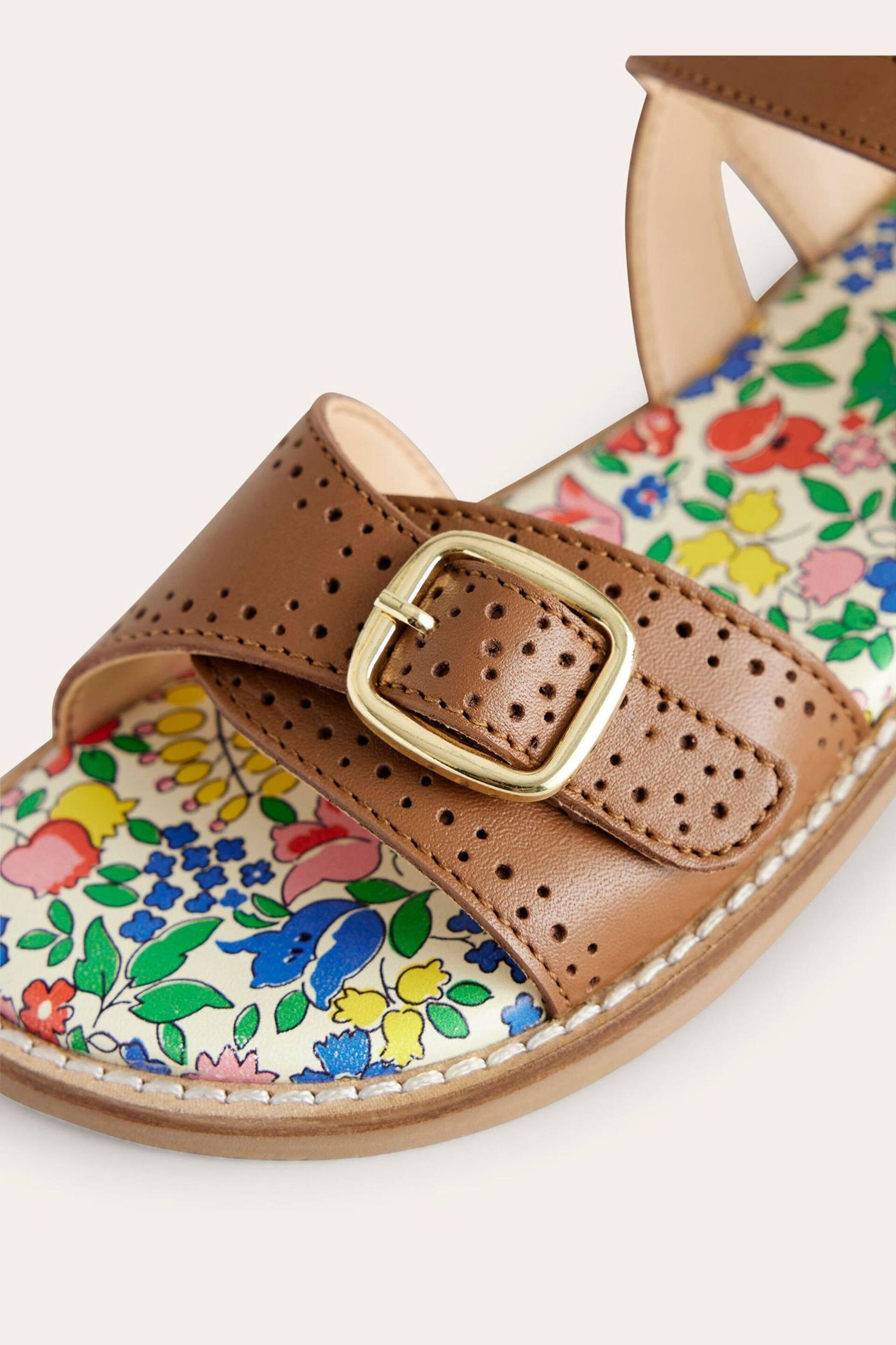 Boden Brown Leather Buckle Sandals - Image 3 of 3