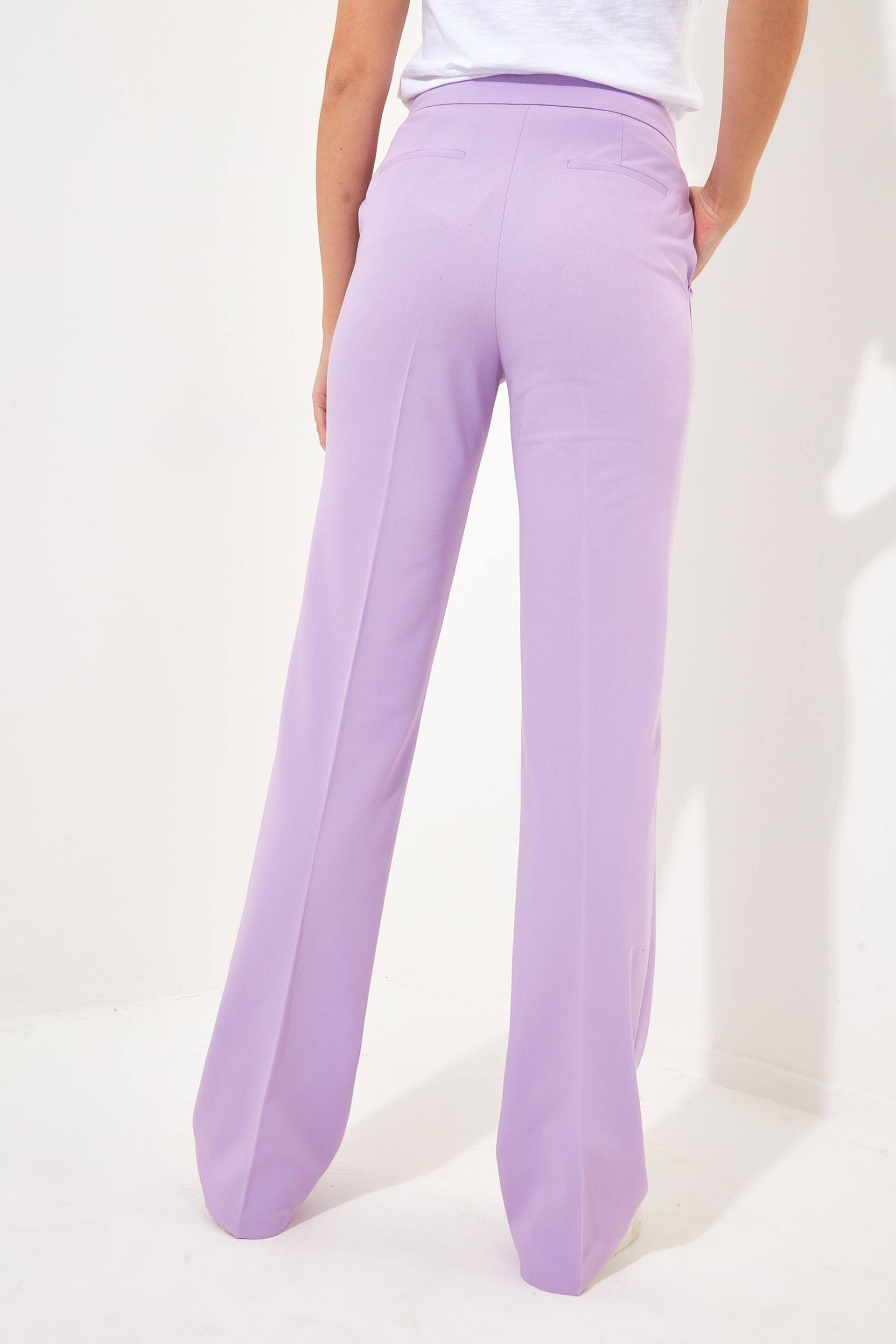 Joe Browns Purple Straight Leg Tailored Co-Ord Trousers - Image 3 of 6